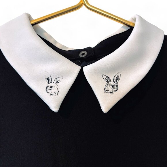 NWOT! Victoria Beckham x Target Bunny Collar Shift Dress - Picture 4 of 6